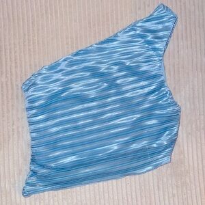 Princess Polly Blue Brinstead One Shoulder Top